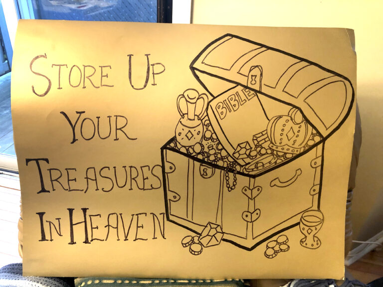 Store Up Your Treasures in Heaven - Treasures Magazine